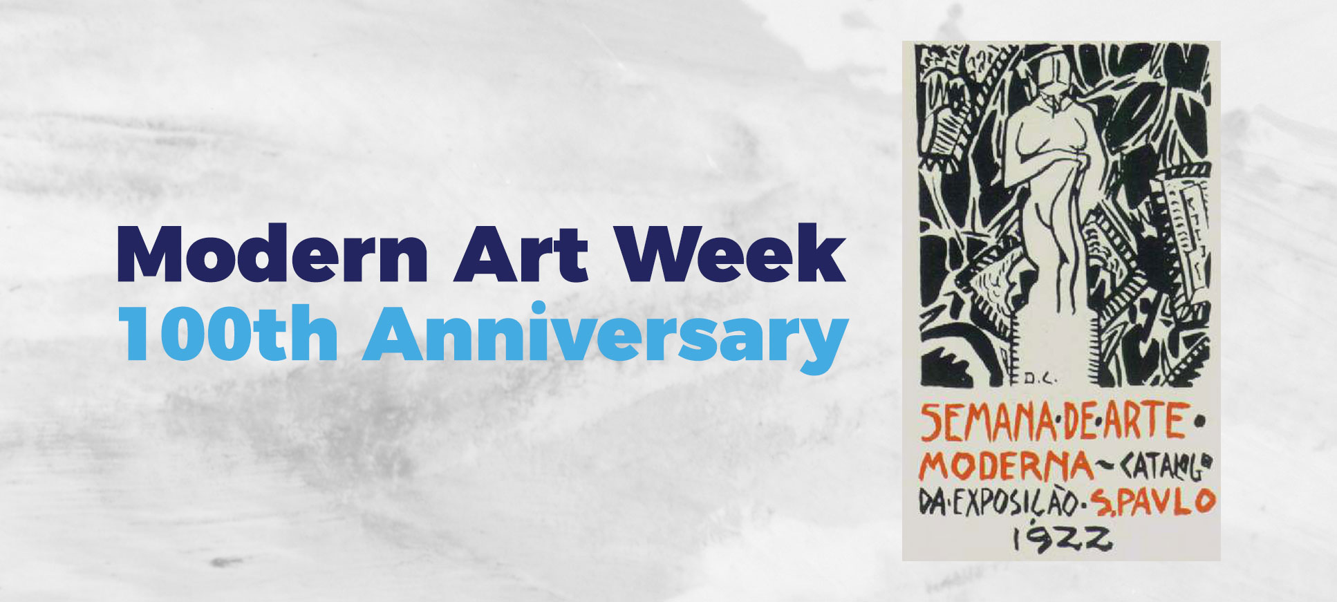 Modern art week banner