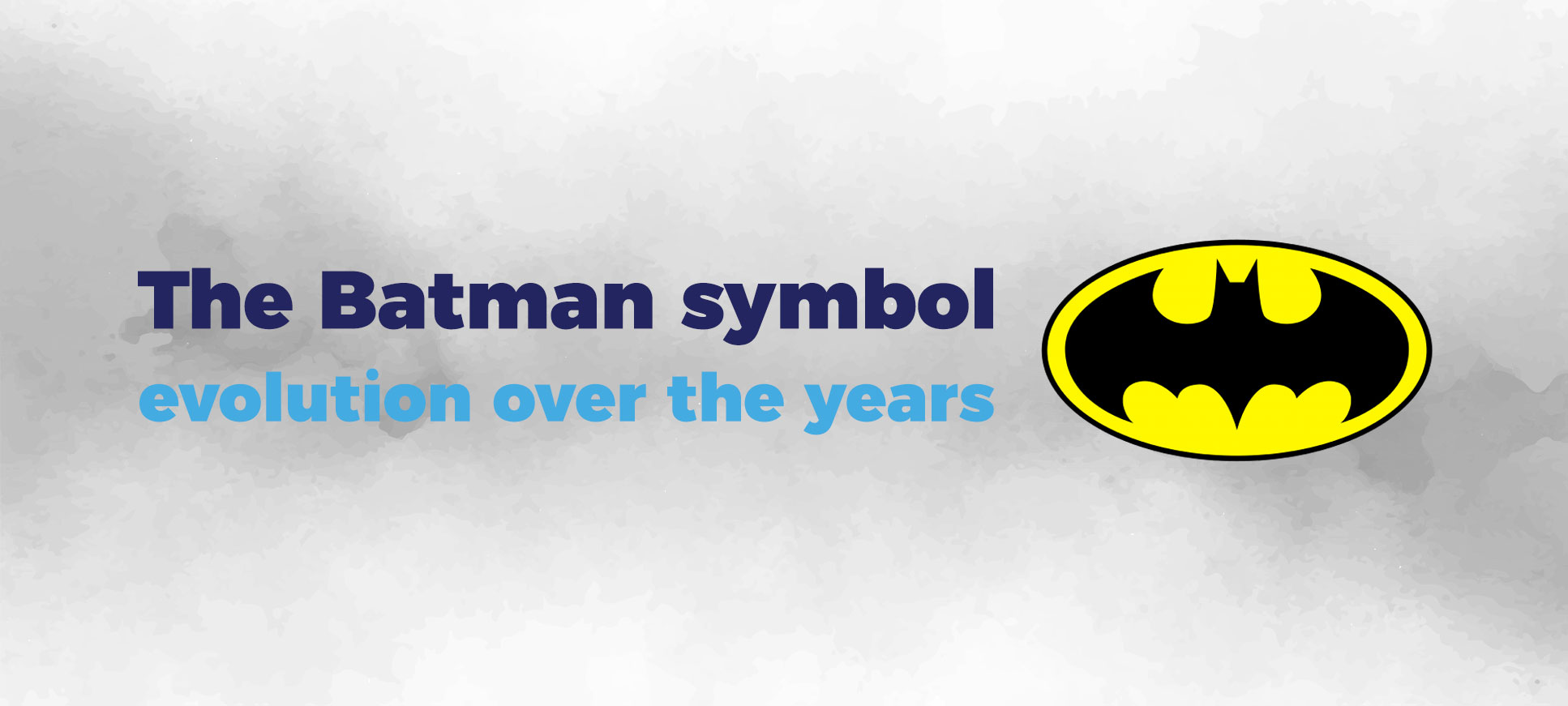 batman logo evolution banner